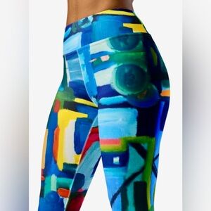 Designer Leggings Inspired by my Original Oil Painting, abstract and slimming